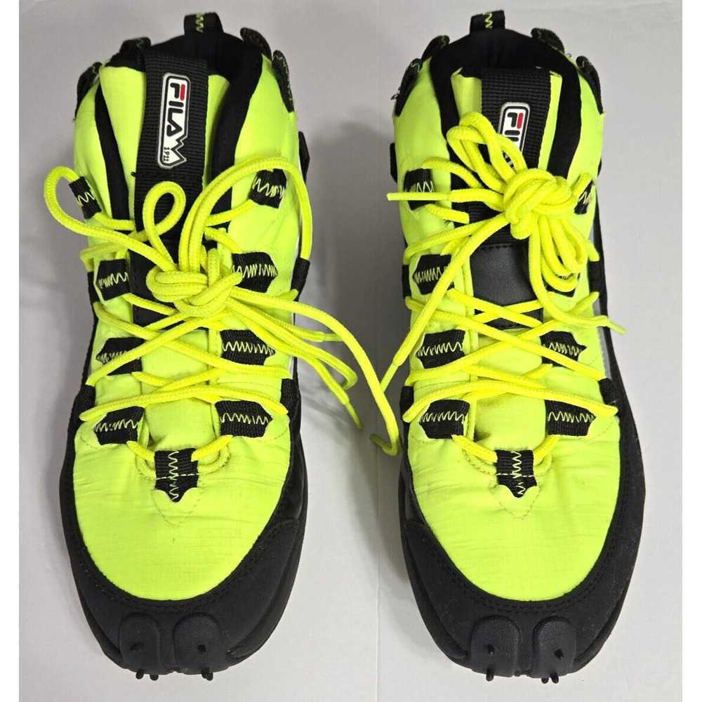 Fila Womens Shoes Grant Hill 1X Trail Pacer Neon Green/Black Size 10